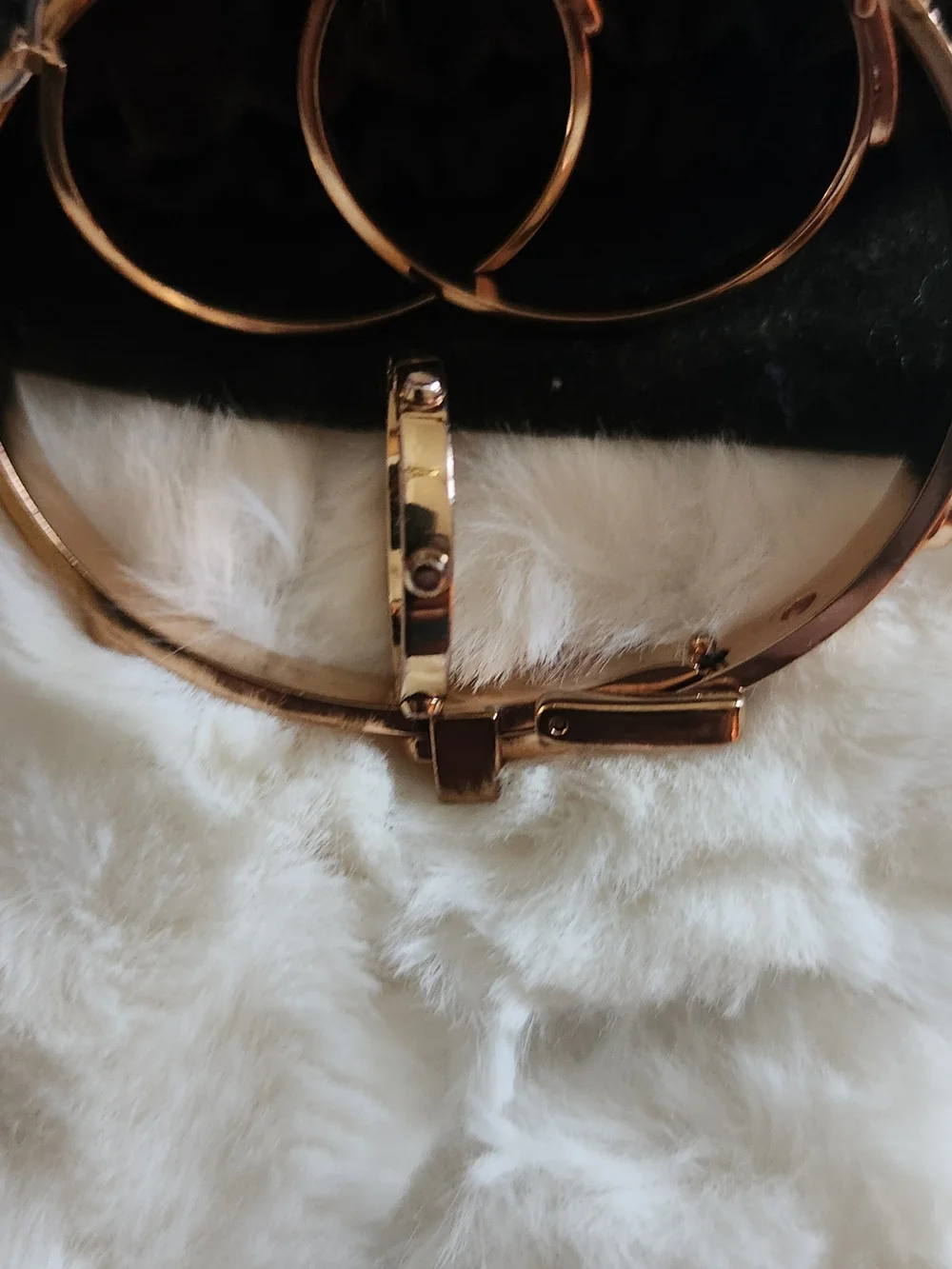 ROSE Gold-Tone Women's Bangle, Hoop Earrings and Ring Set By MICHAEL KORS
